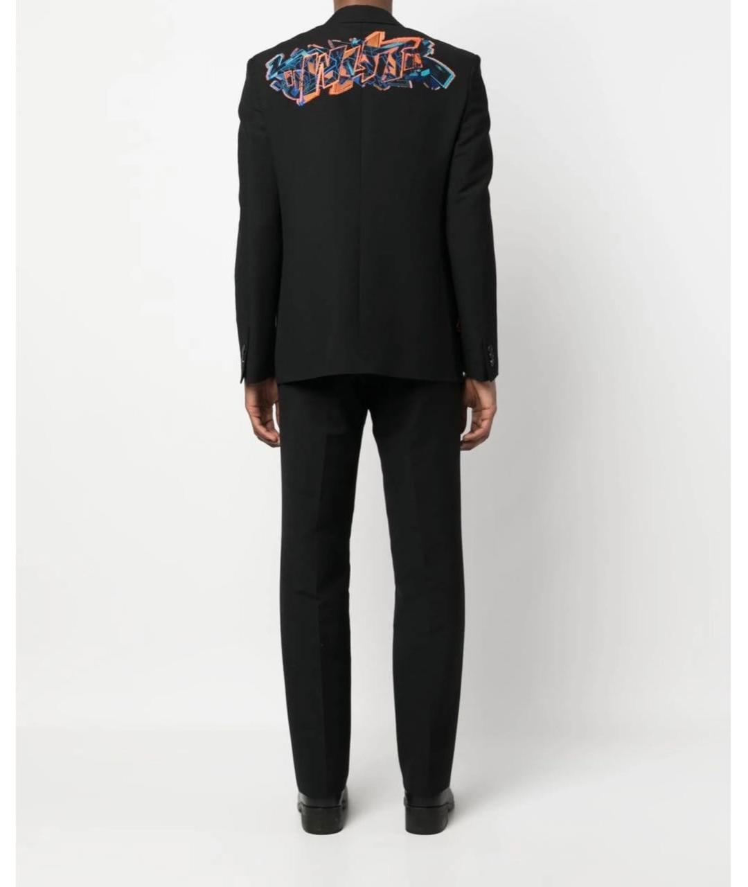 OFF-WHITE Черный шерстяной пиджак, фото 2