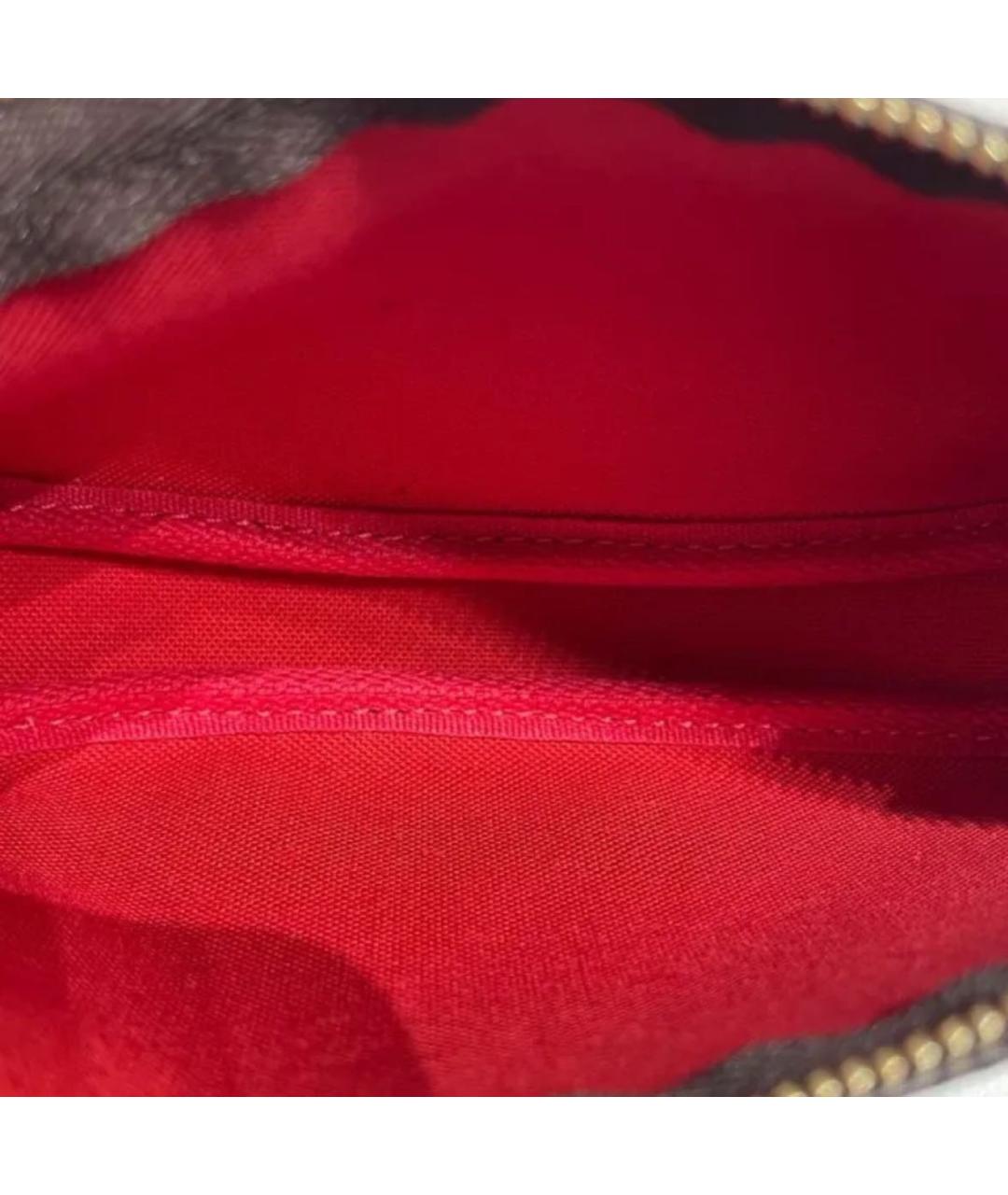 LOUIS VUITTON Коричневая кожаная сумка с короткими ручками, фото 6