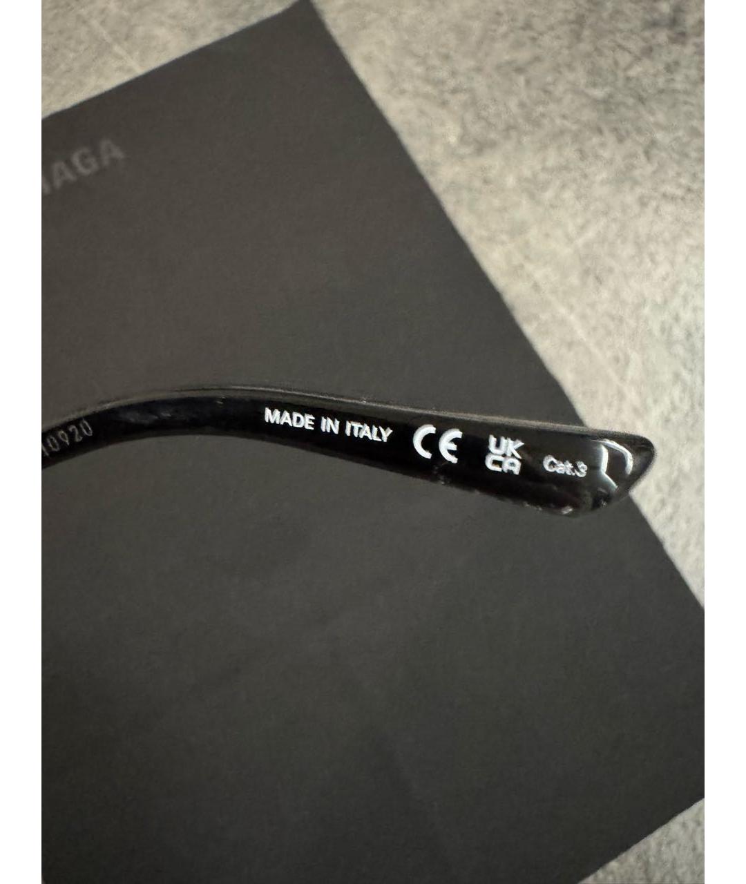 BALENCIAGA Серебряные металлические солнцезащитные очки, фото 5