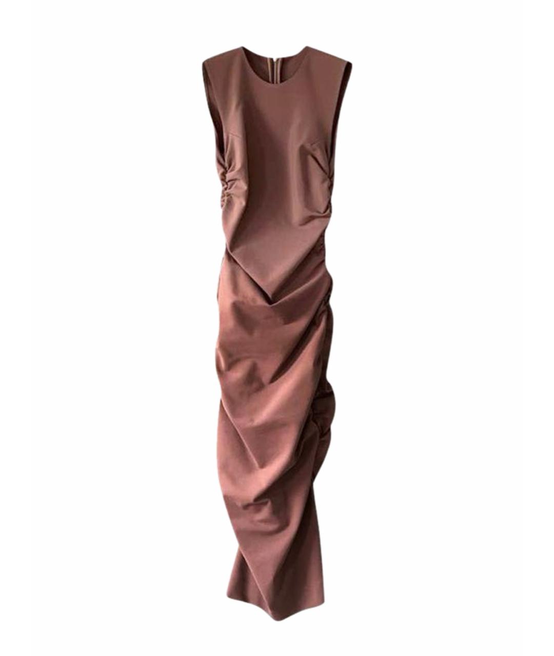 DOLCE&GABBANA Коралловое вискозное повседневное платье, фото 1