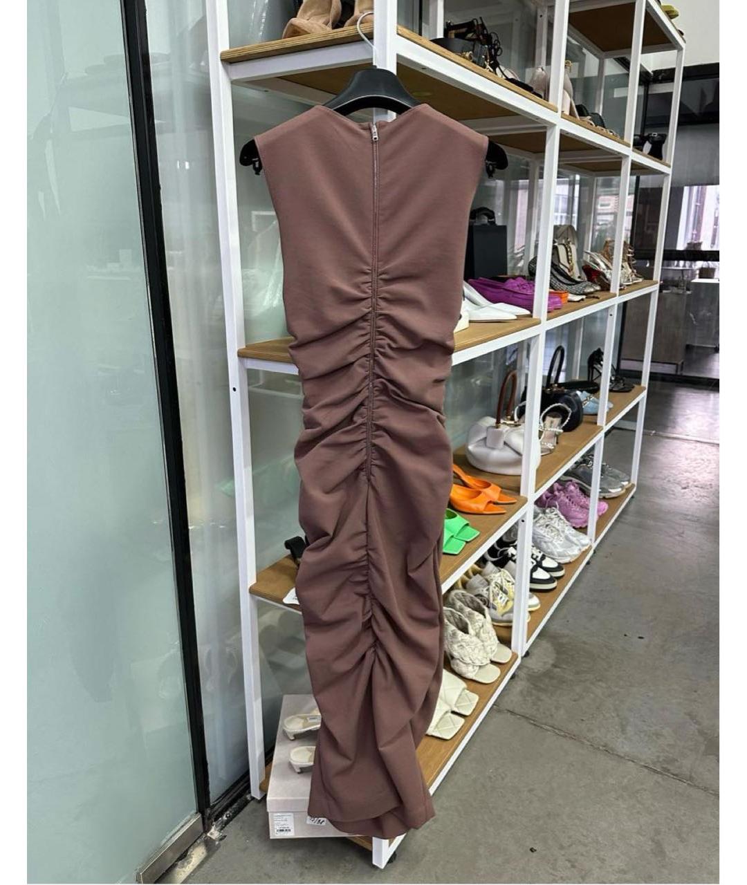 DOLCE&GABBANA Коралловое вискозное повседневное платье, фото 2