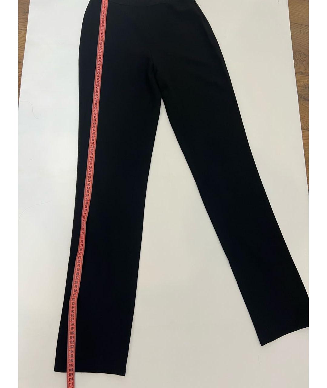 CHANEL Черные шерстяные прямые брюки, фото 6