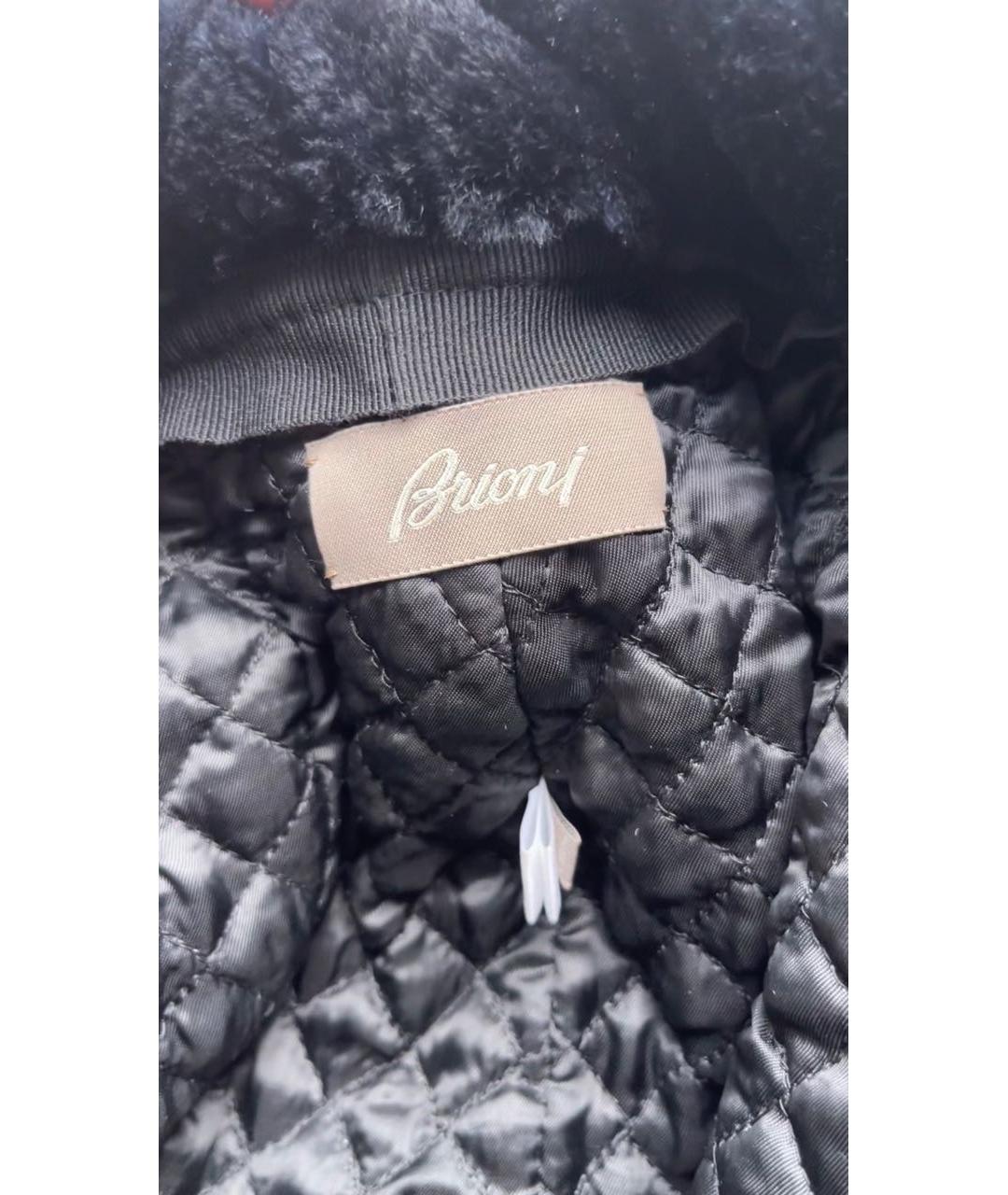 BRIONI Темно-синяя шерстяная шапка, фото 6