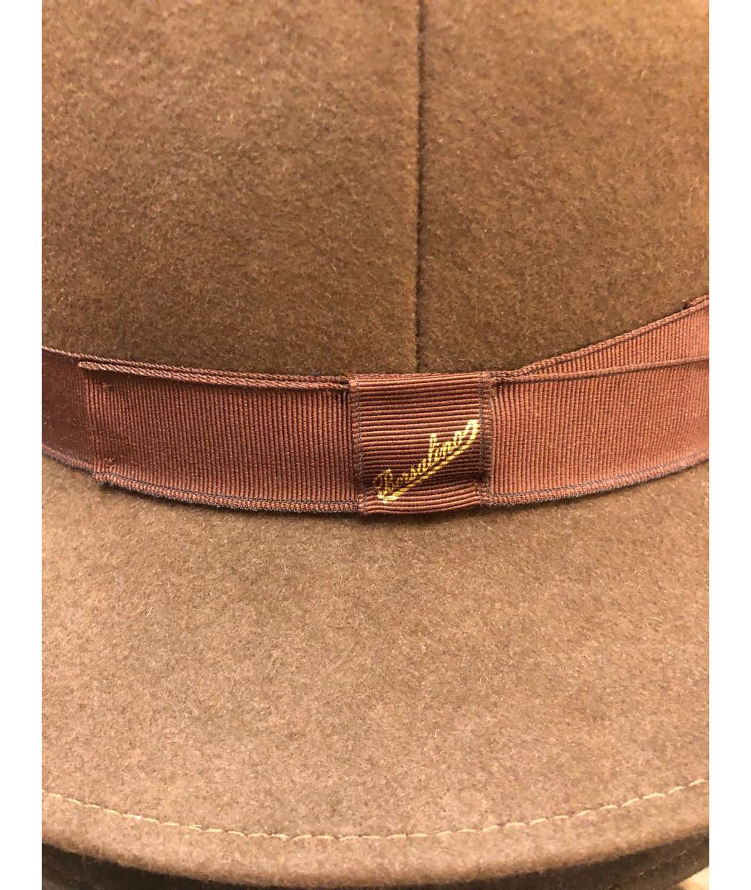 BORSALINO Коричневая шерстяная шляпа, фото 2