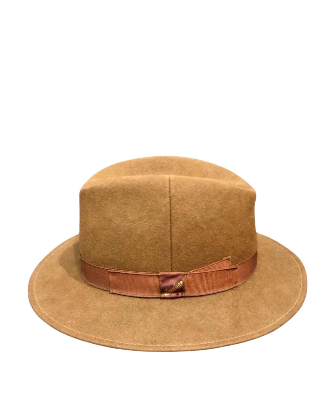 BORSALINO Коричневая шерстяная шляпа, фото 1