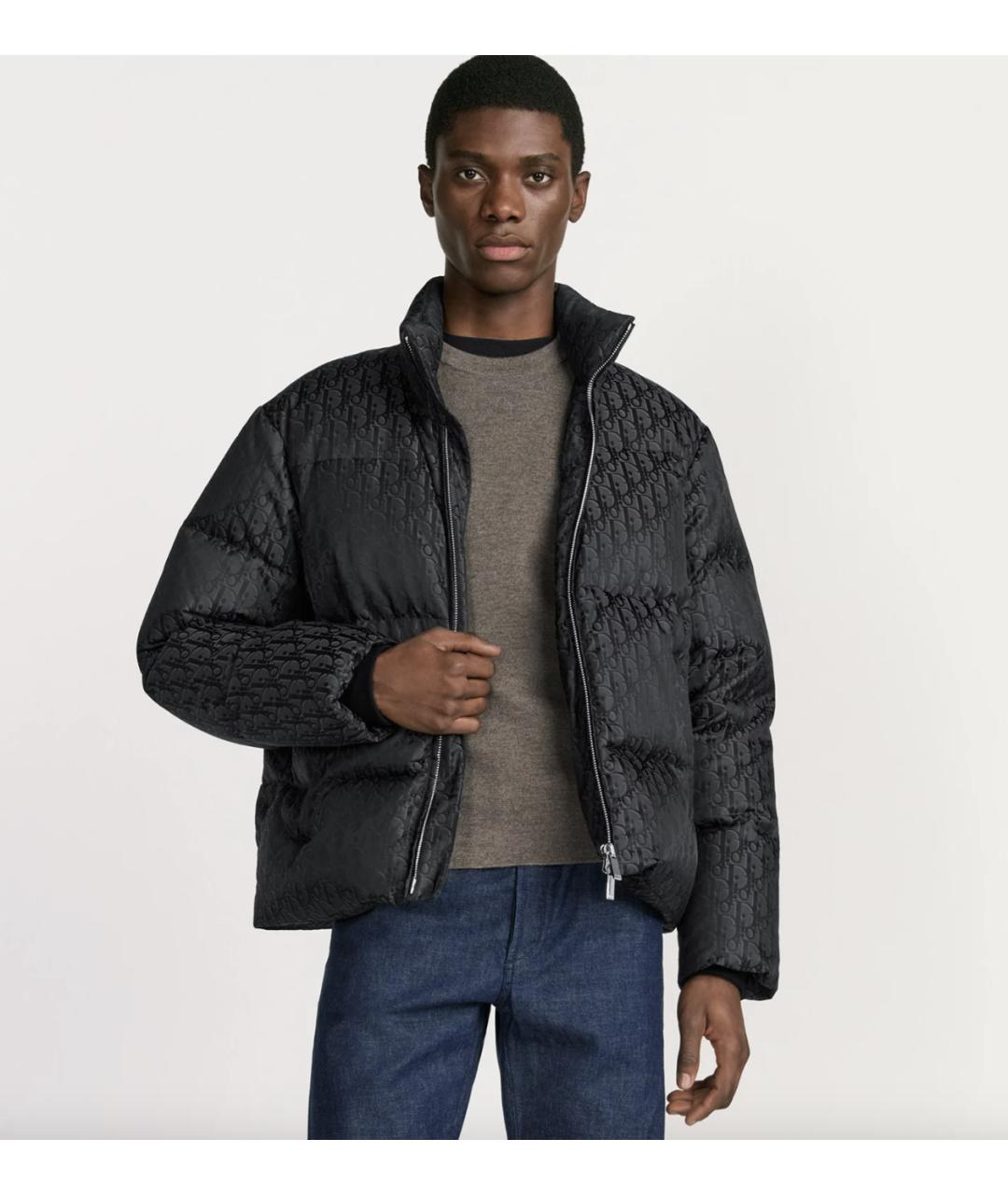 CHRISTIAN DIOR Черный полиамидовый пуховик, фото 3