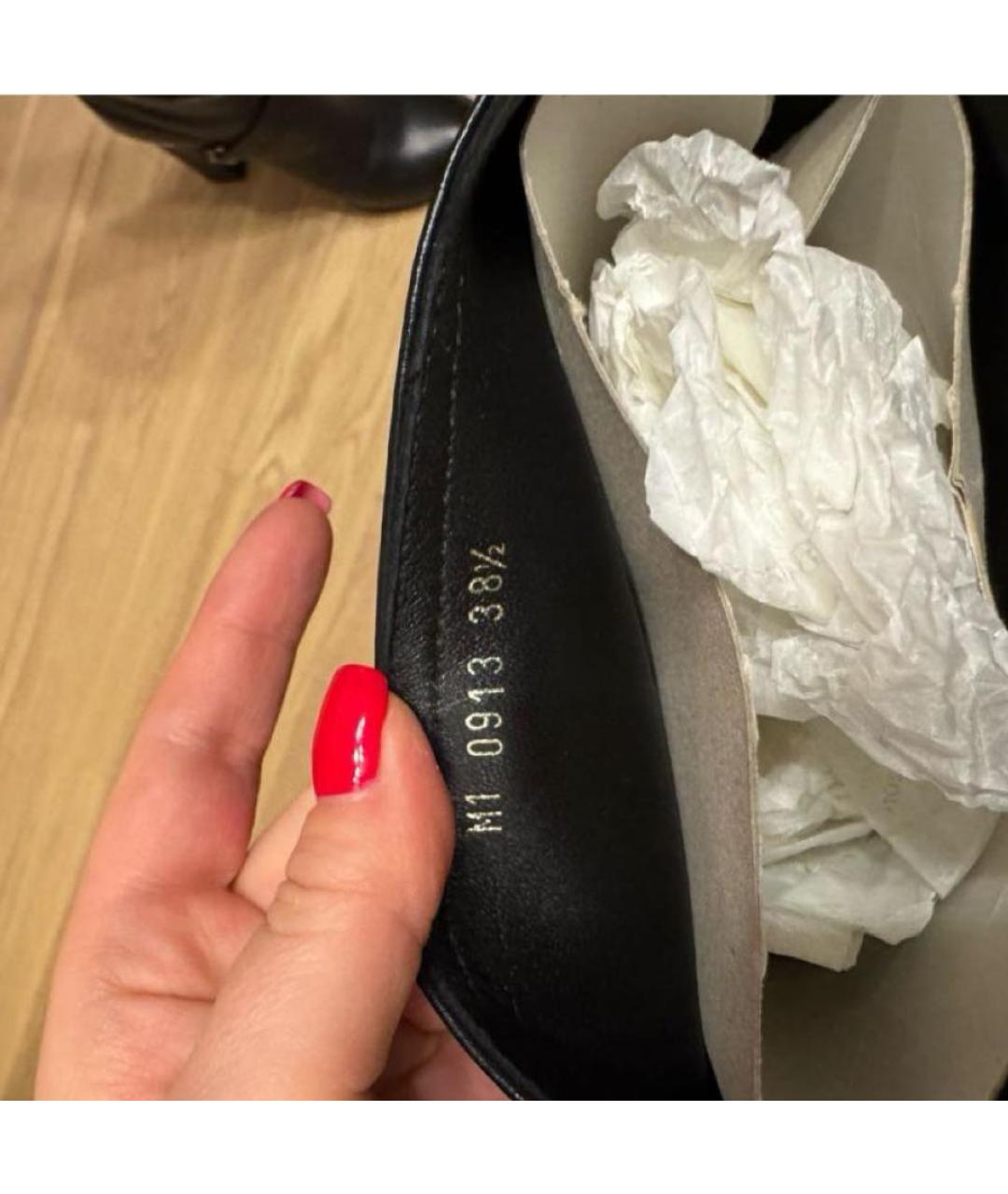 CHRISTIAN DIOR Черные кожаные сапоги, фото 7