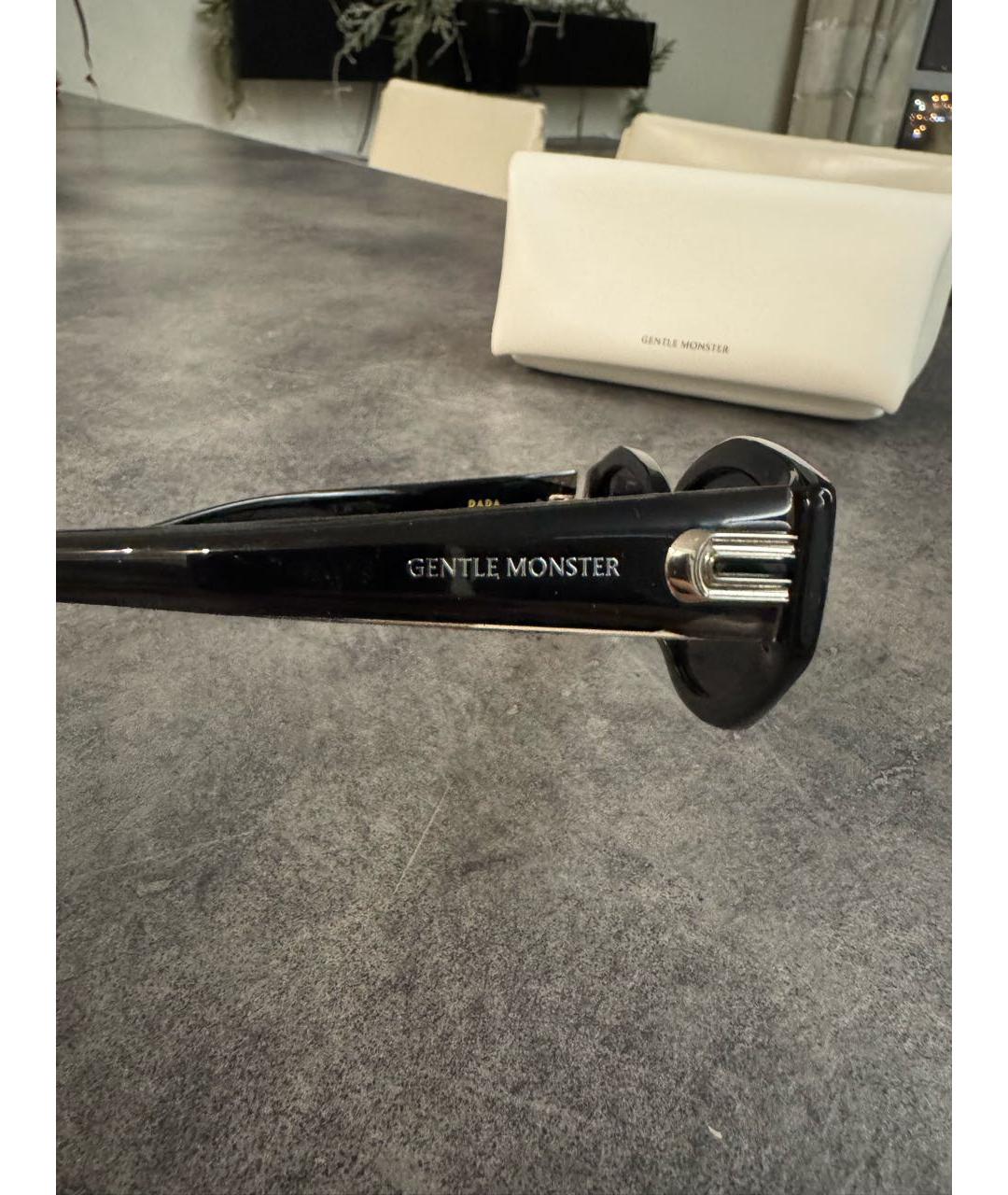 GENTLE MONSTER Черные пластиковые солнцезащитные очки, фото 3