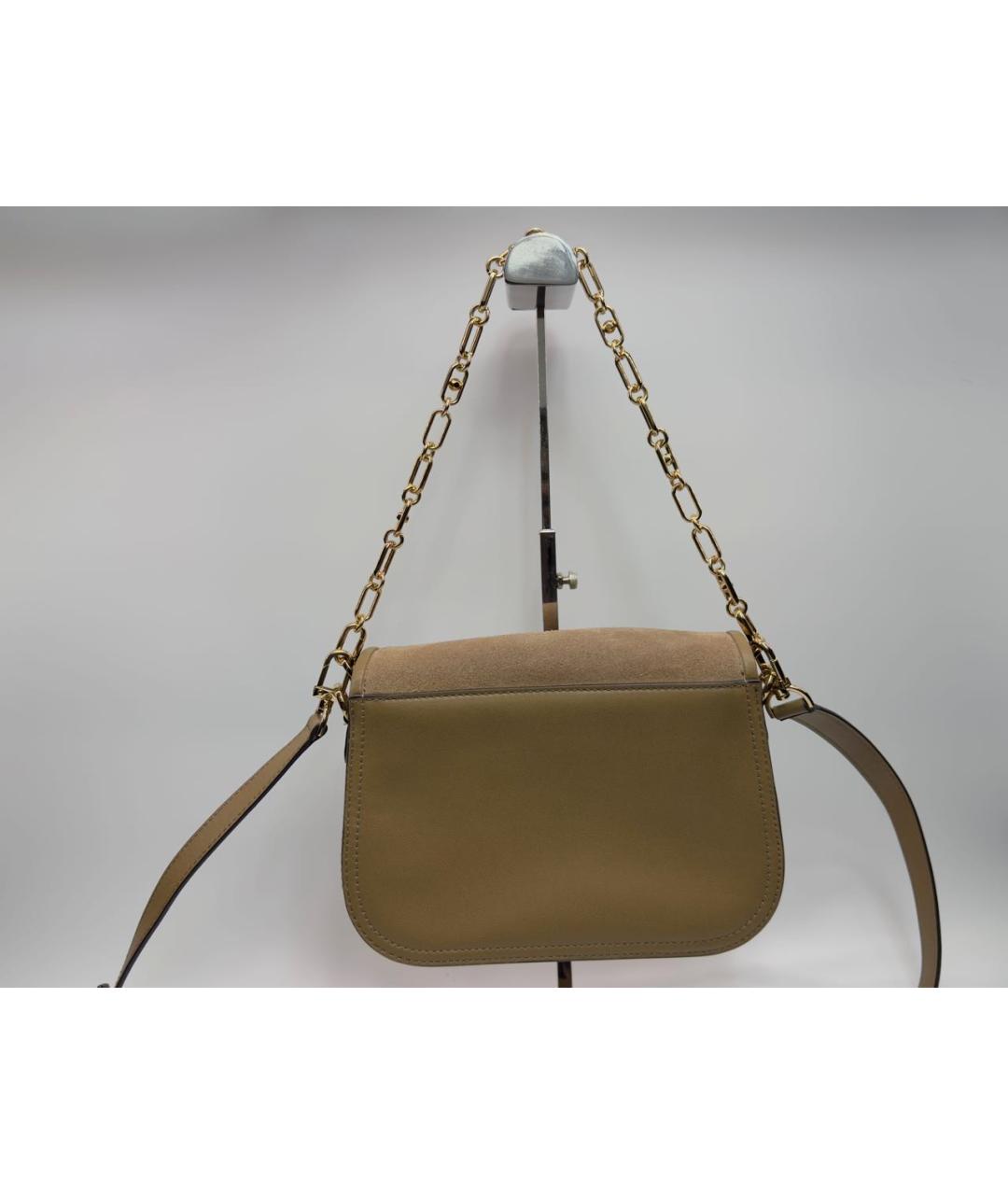 MICHAEL KORS Коричневая кожаная сумка через плечо, фото 3