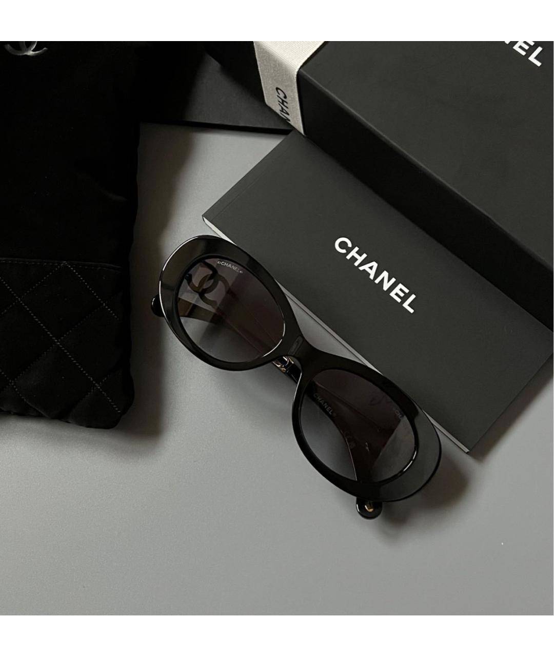 CHANEL Черные солнцезащитные очки, фото 3