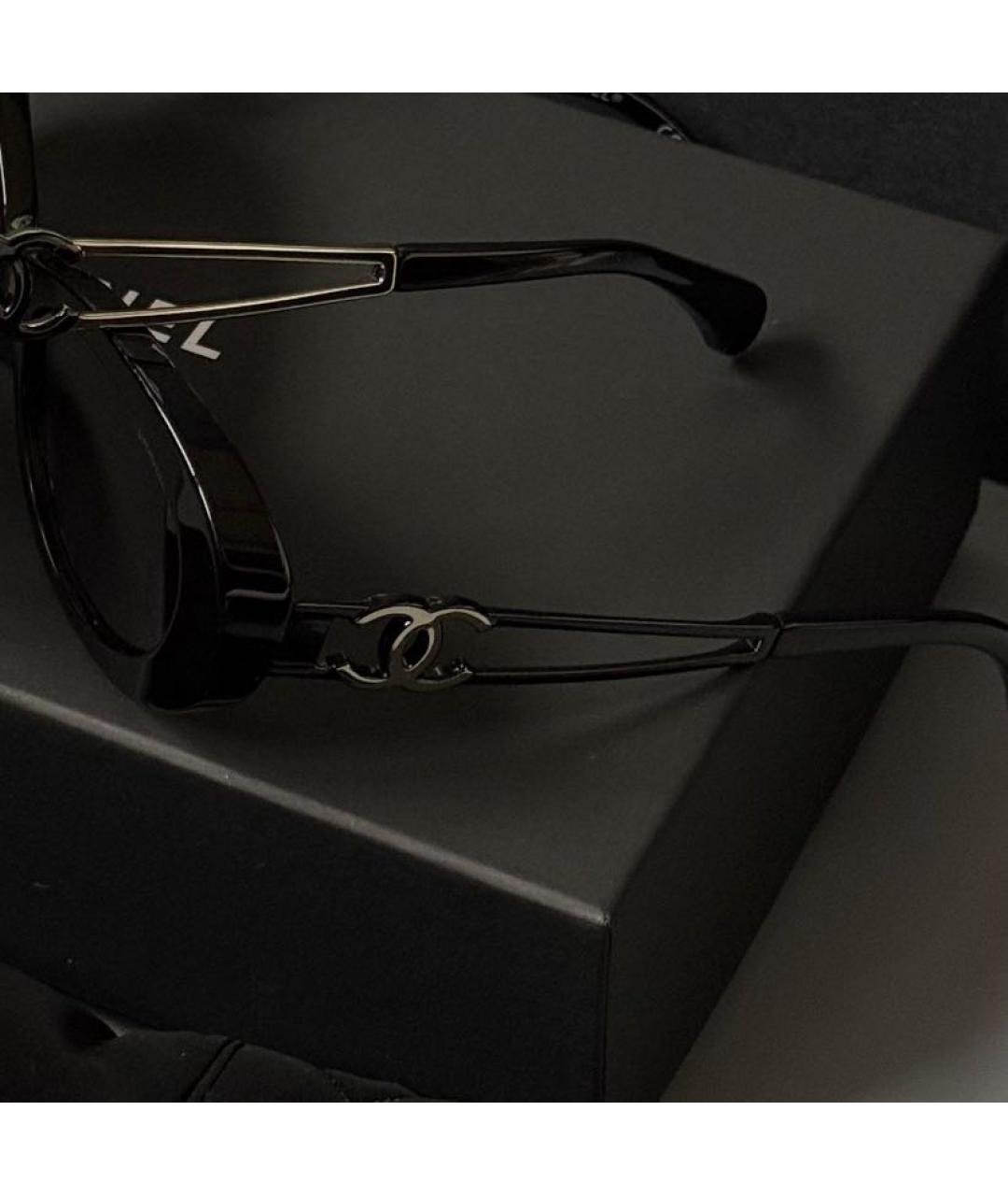 CHANEL Черные солнцезащитные очки, фото 2