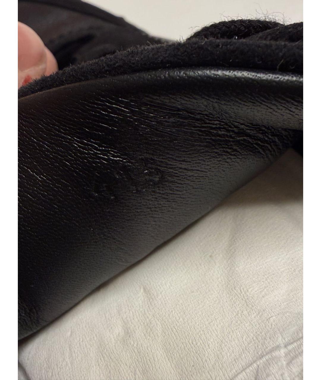 HERMES Черные кожаные низкие кроссовки / кеды, фото 4