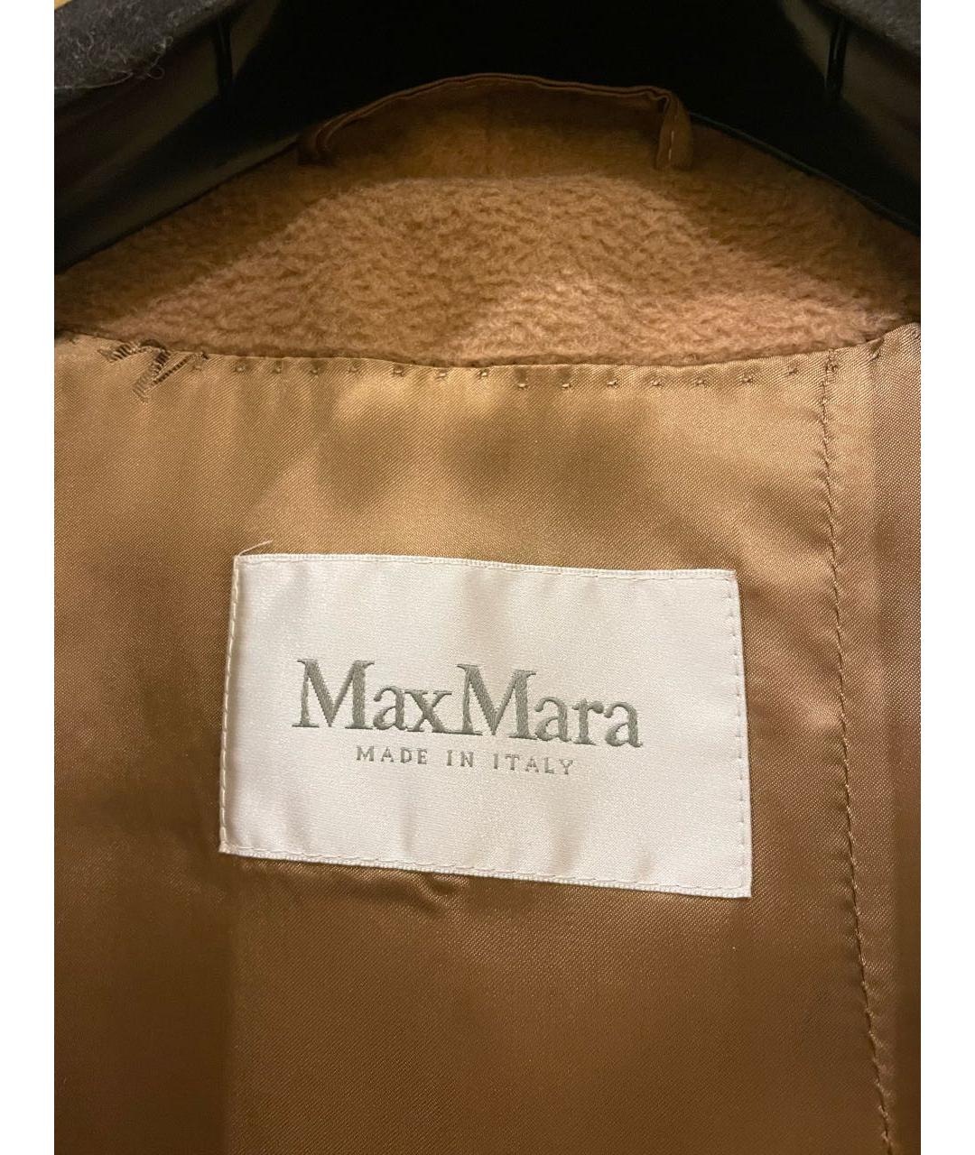 MAX MARA Бежевое шерстяное пальто, фото 3