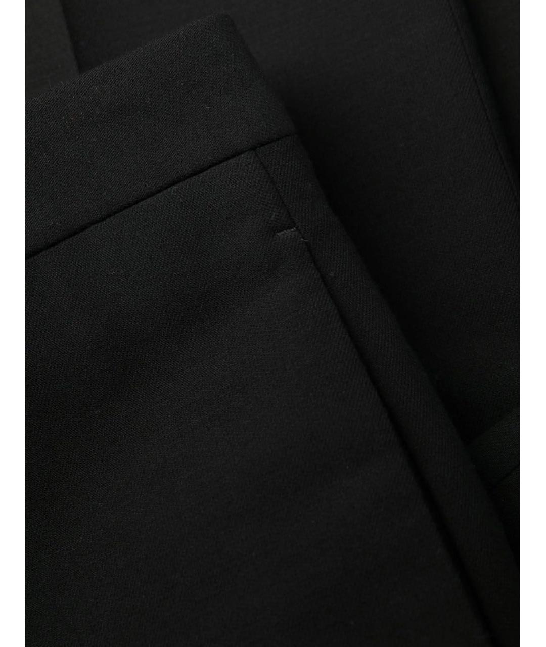 OFF-WHITE Черные шерстяные повседневные брюки, фото 6