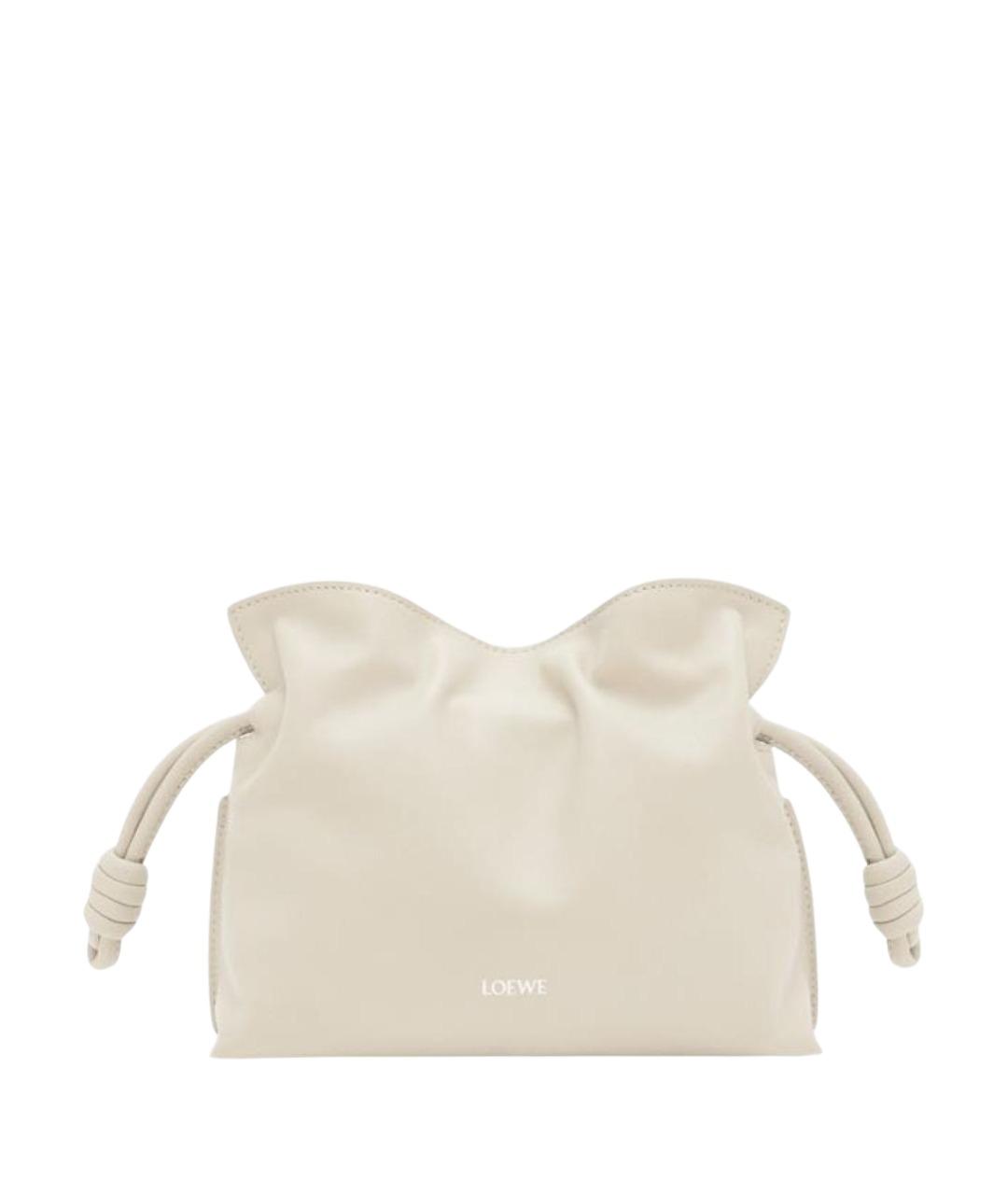 LOEWE Бежевая кожаная сумка через плечо, фото 1