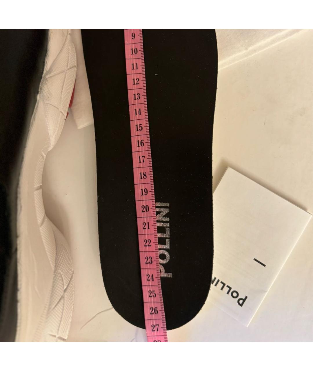 POLLINI Черные кожаные кеды, фото 5