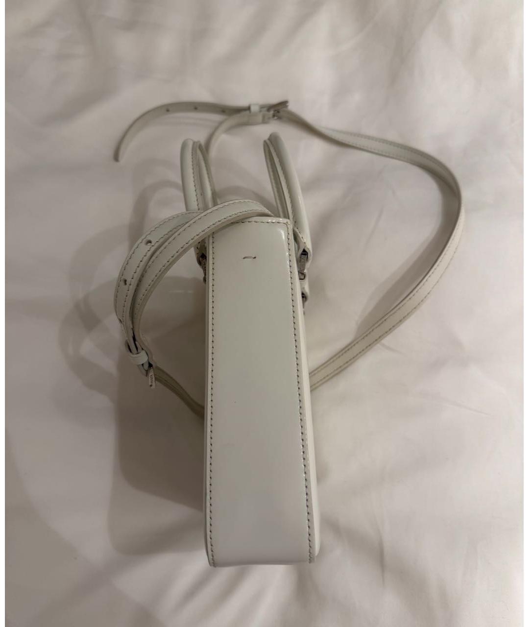 PRADA Белая кожаная сумка тоут, фото 7
