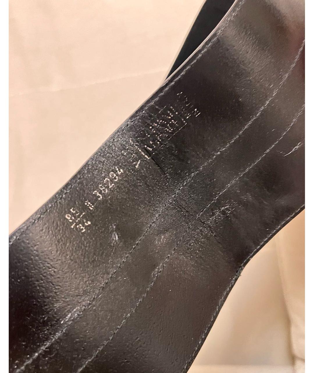 VERSACE Черный кожаный ремень, фото 3