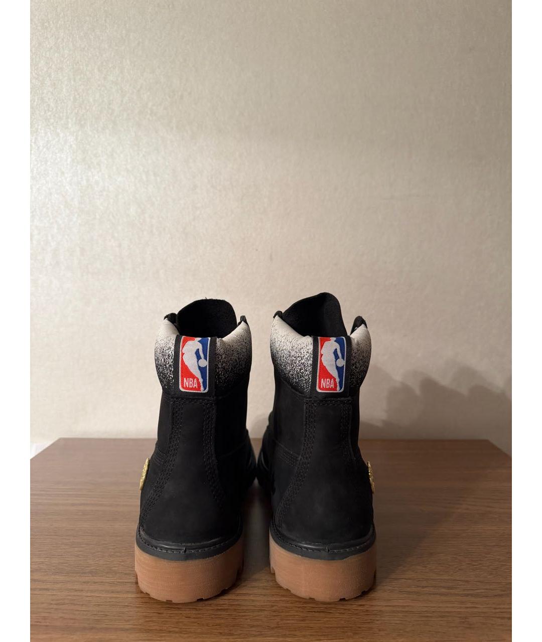 TIMBERLAND Черные нубуковые высокие ботинки, фото 4