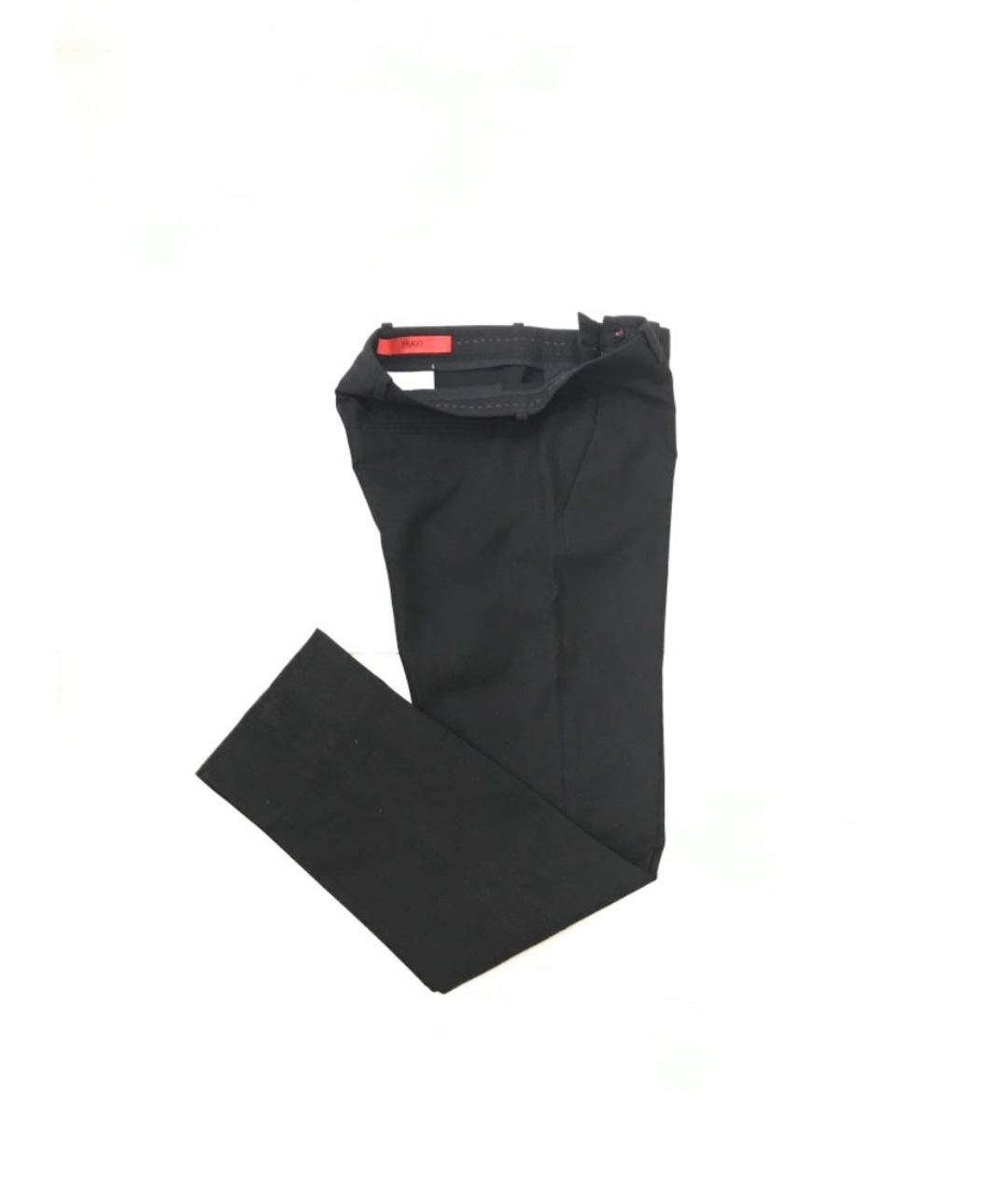 HUGO BOSS Черные хлопко-эластановые брюки узкие, фото 4
