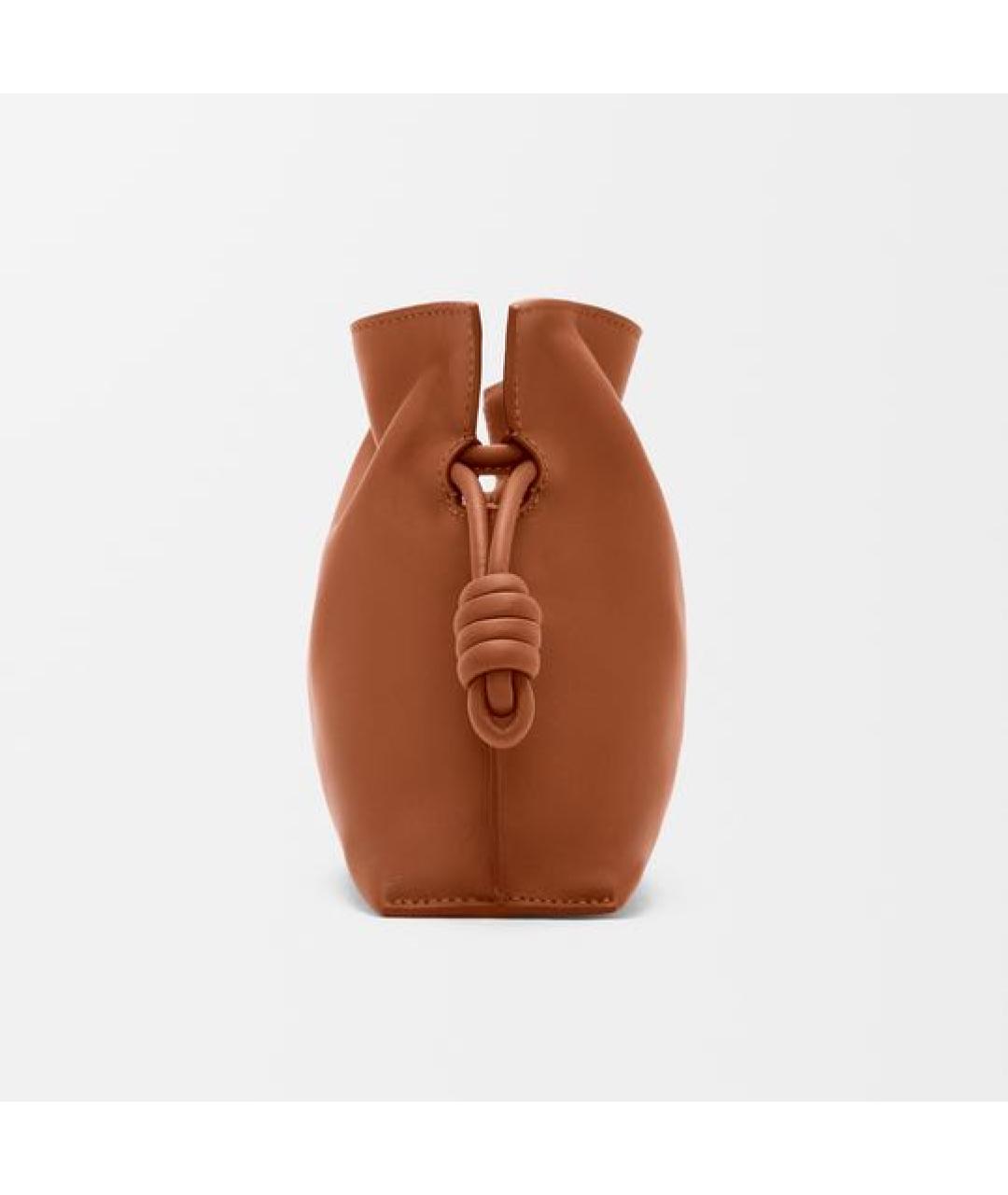 LOEWE Коричневая кожаная сумка через плечо, фото 3