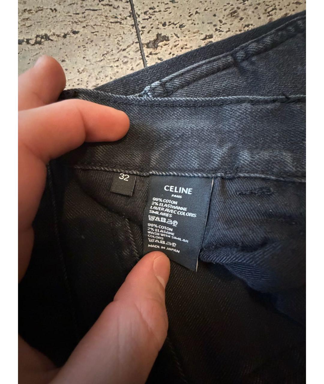 CELINE Черные джинсы скинни, фото 4