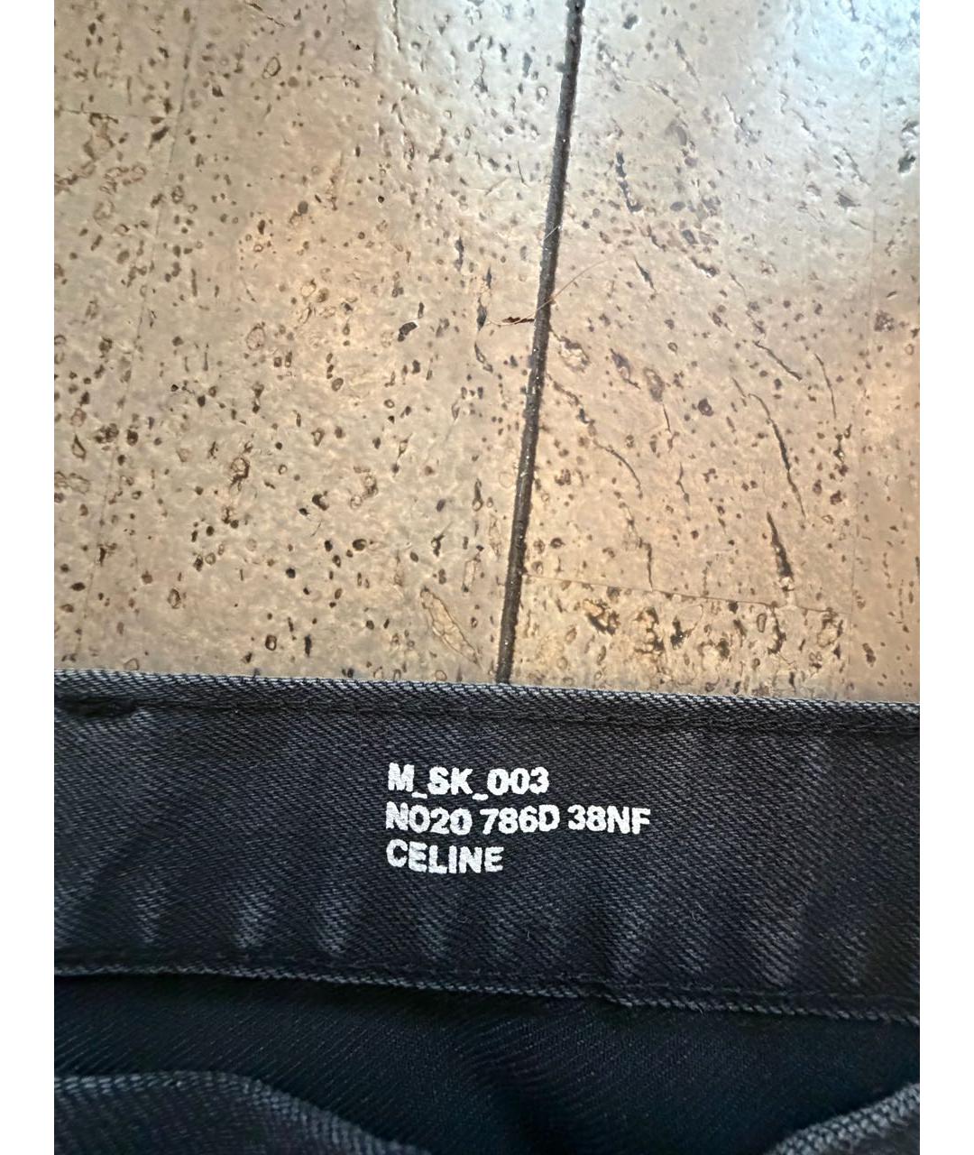 CELINE Черные джинсы скинни, фото 2