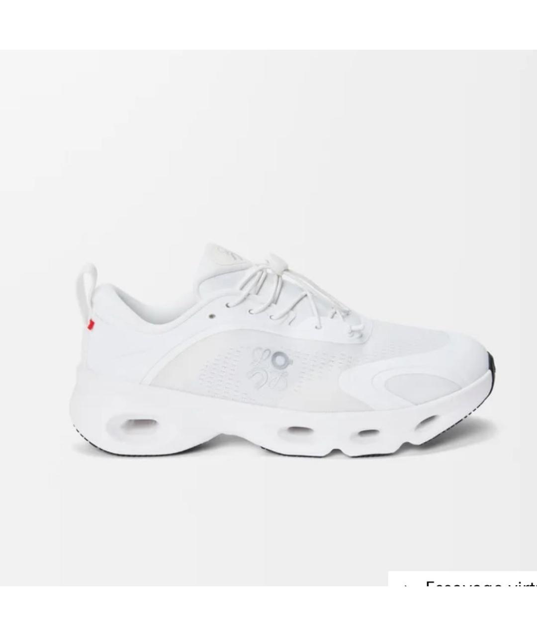 LOEWE Белые бархатные кроссовки, фото 1