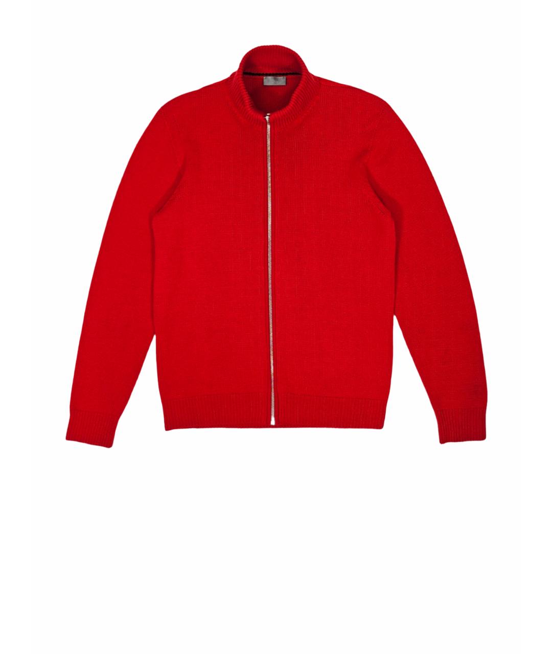 CHRISTIAN DIOR Красный кашемировый джемпер / свитер, фото 1