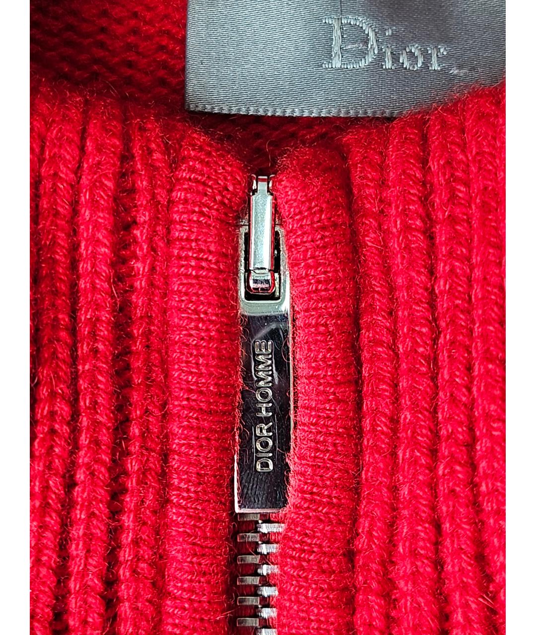 CHRISTIAN DIOR Красный кашемировый джемпер / свитер, фото 4