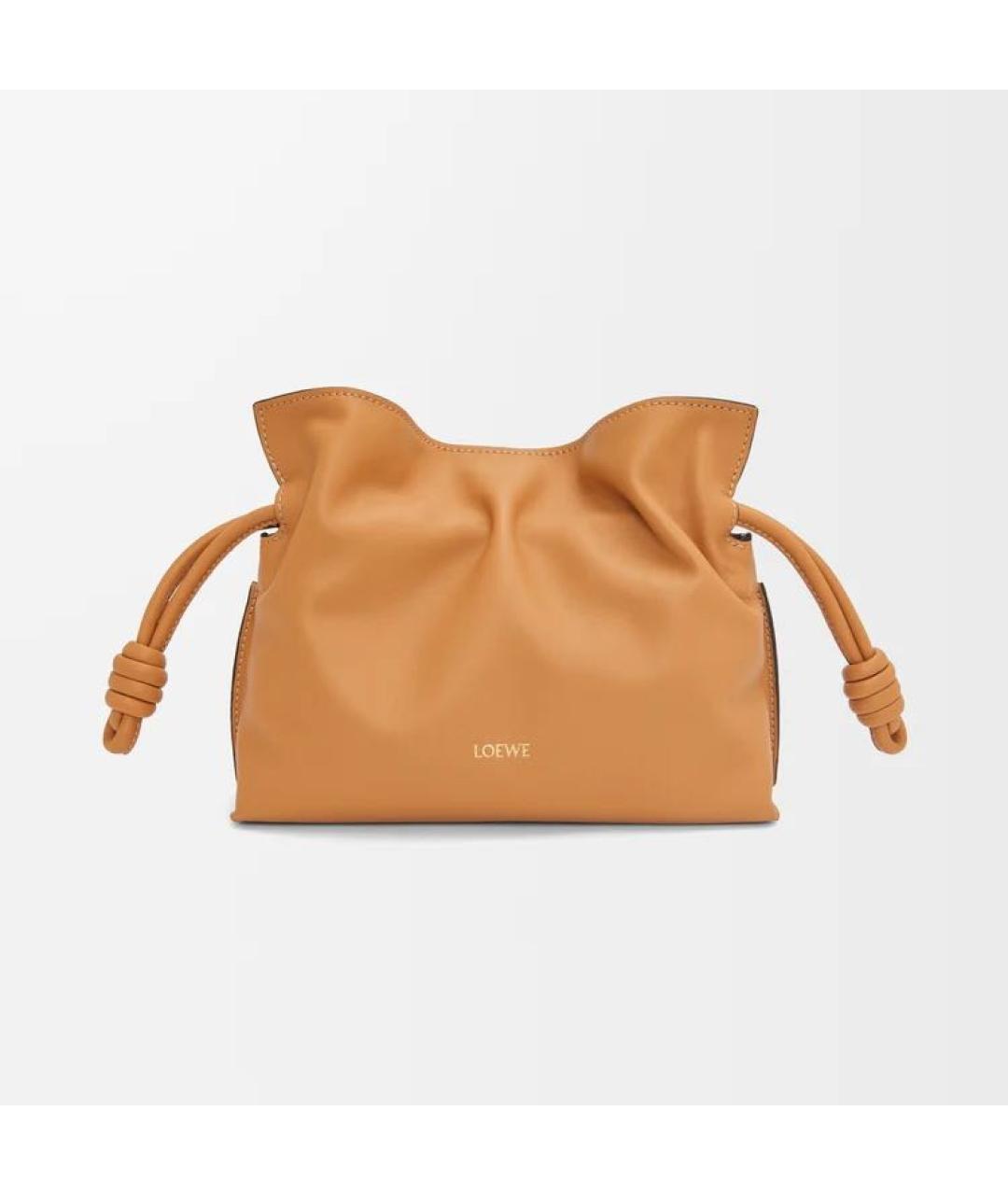 LOEWE Оранжевая кожаная сумка через плечо, фото 6