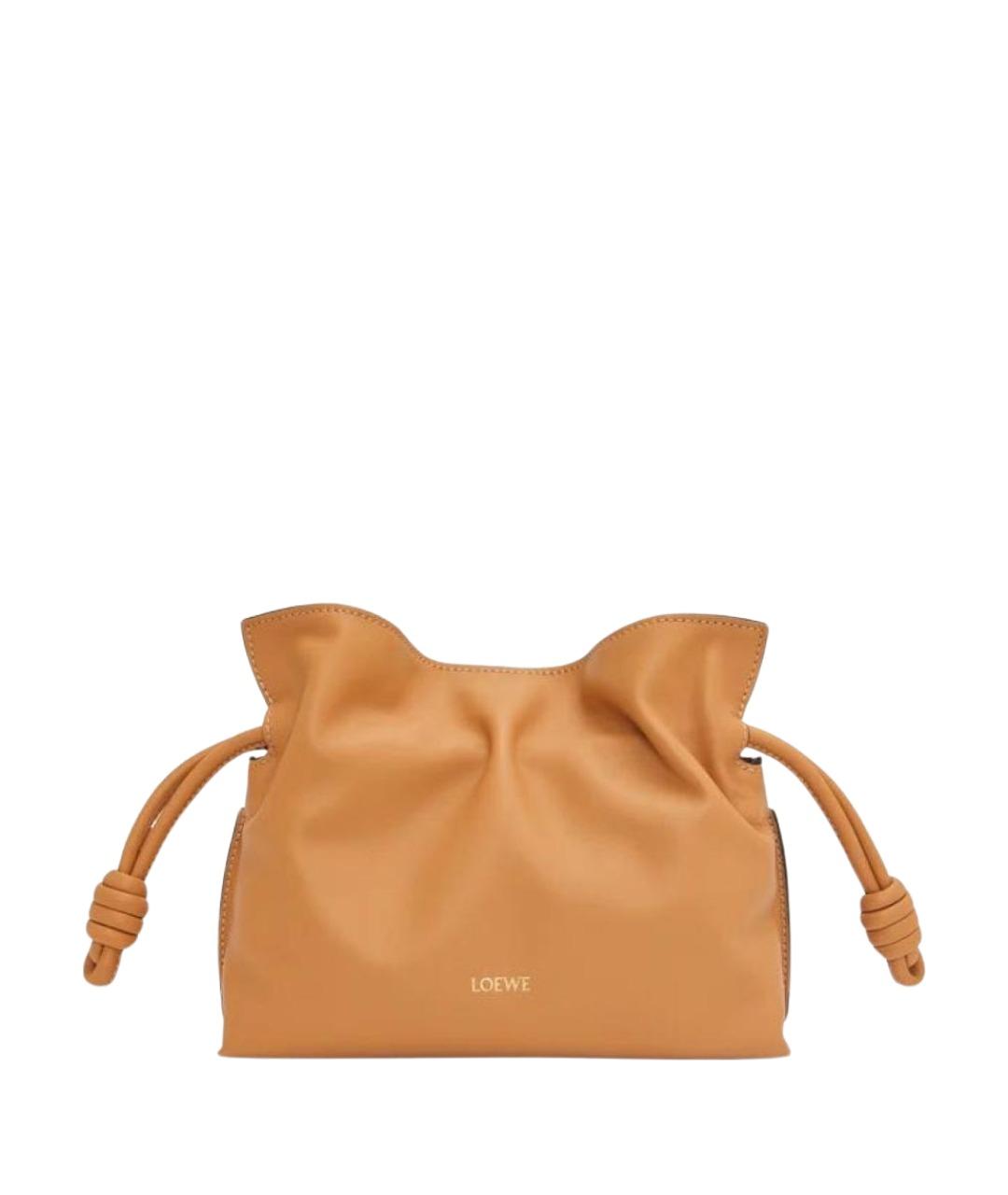 LOEWE Оранжевая кожаная сумка через плечо, фото 1