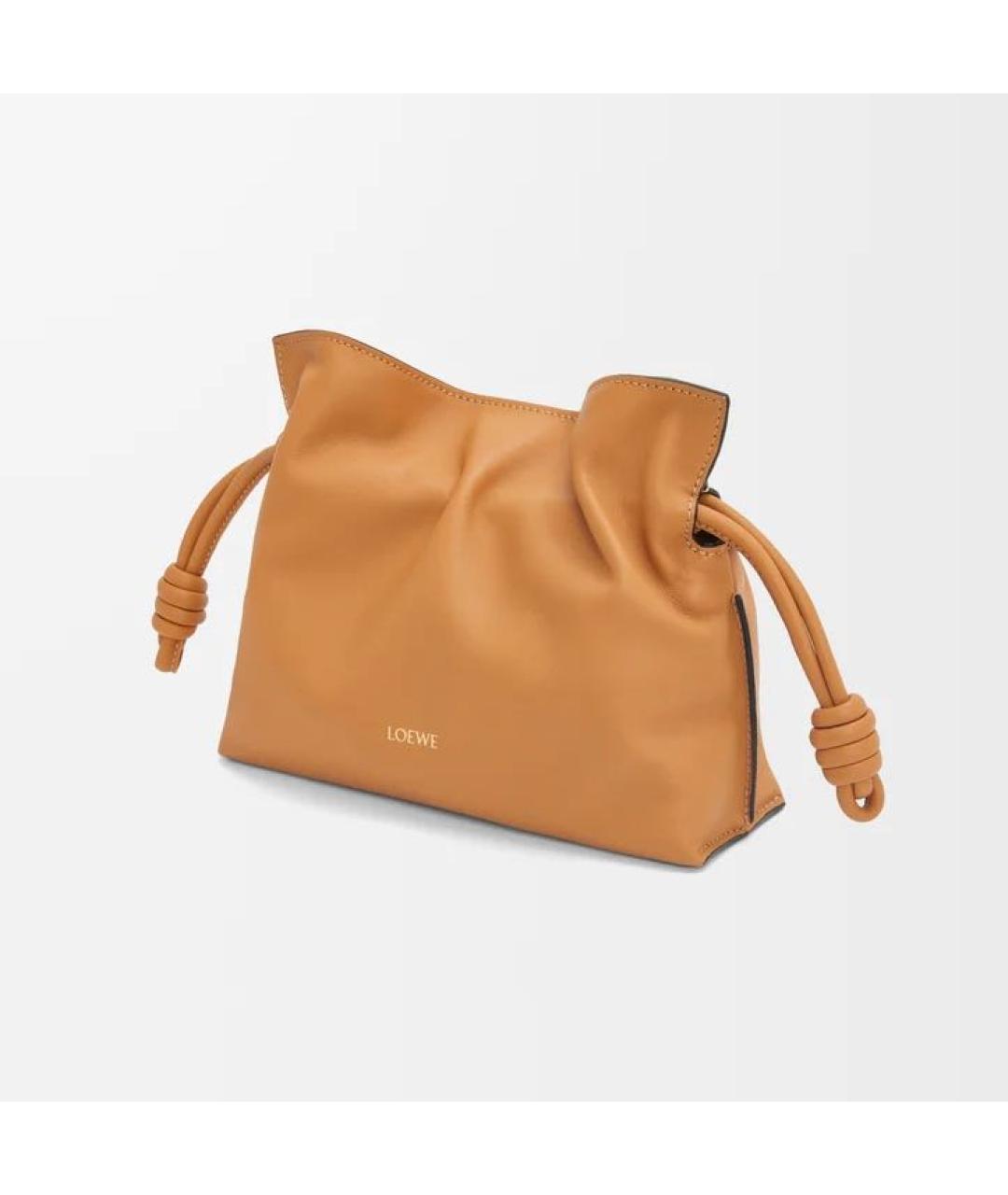 LOEWE Оранжевая кожаная сумка через плечо, фото 4