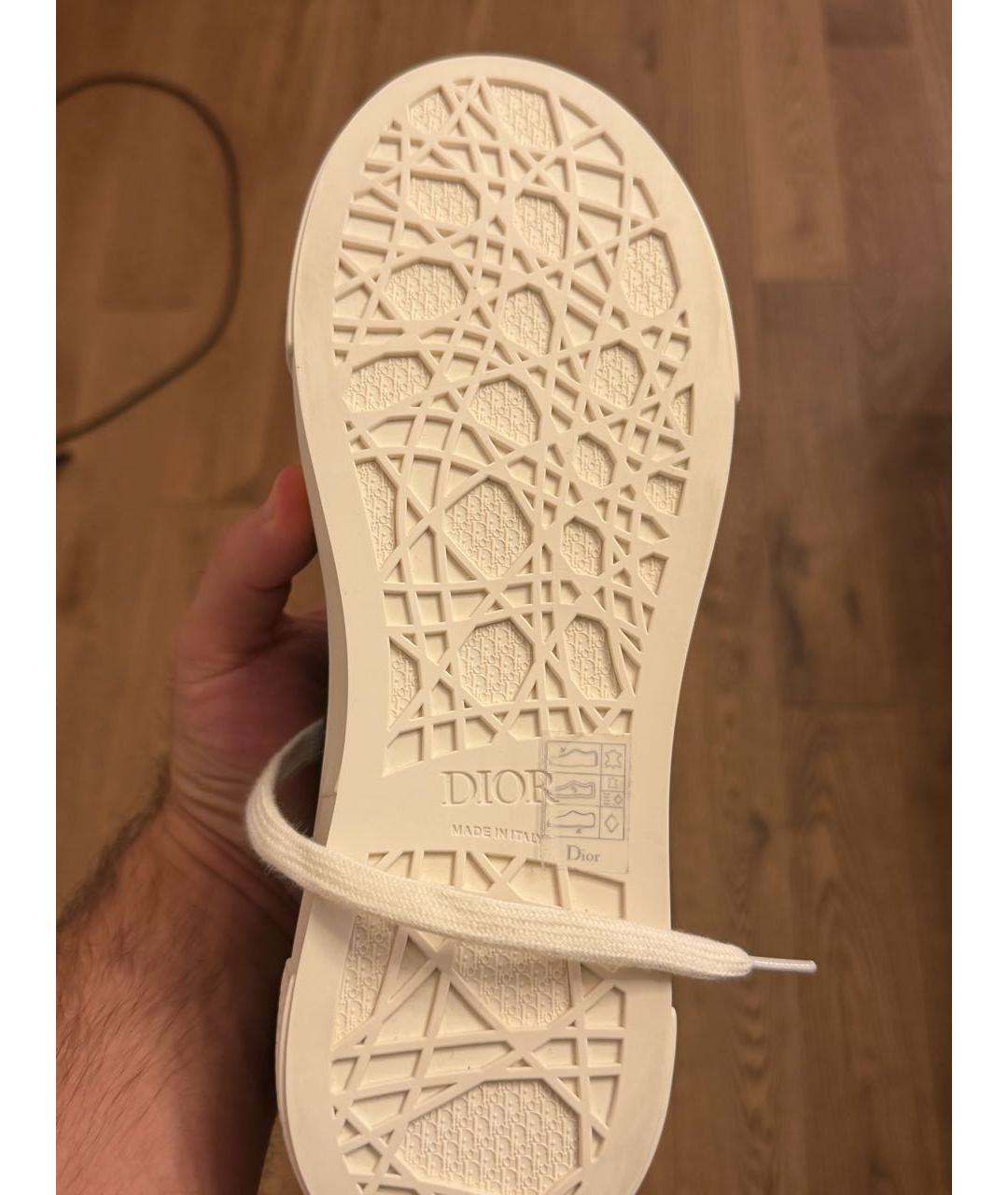 CHRISTIAN DIOR Темно-синие кожаные кеды, фото 3