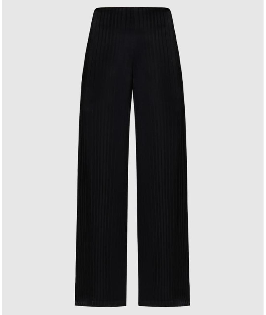 LORO PIANA Черные шелковые брюки широкие, фото 4