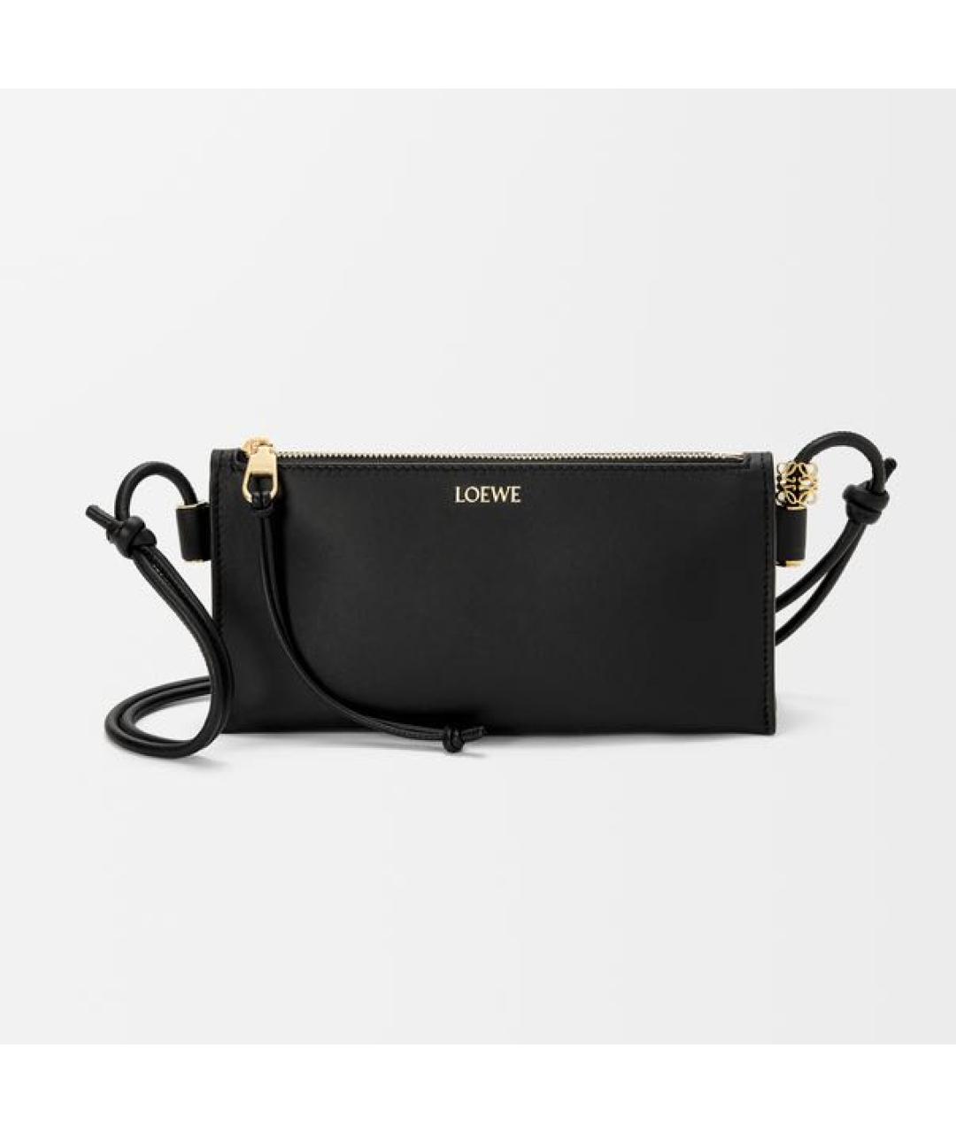 LOEWE Черная кожаная сумка через плечо, фото 6