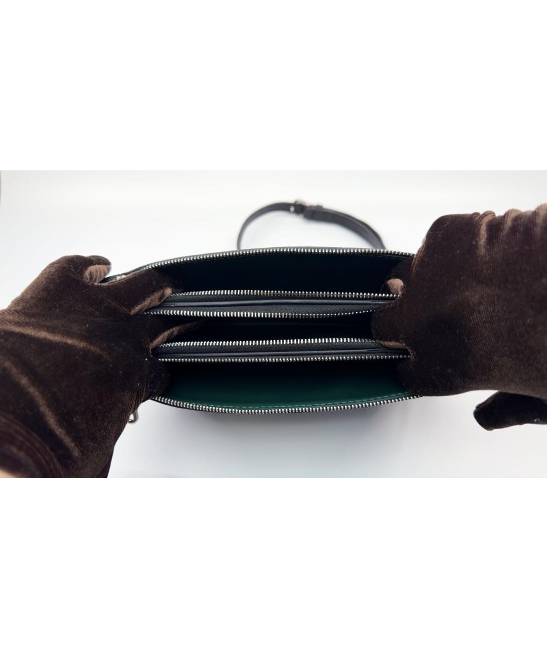 BURBERRY Черная кожаная сумка на плечо, фото 3