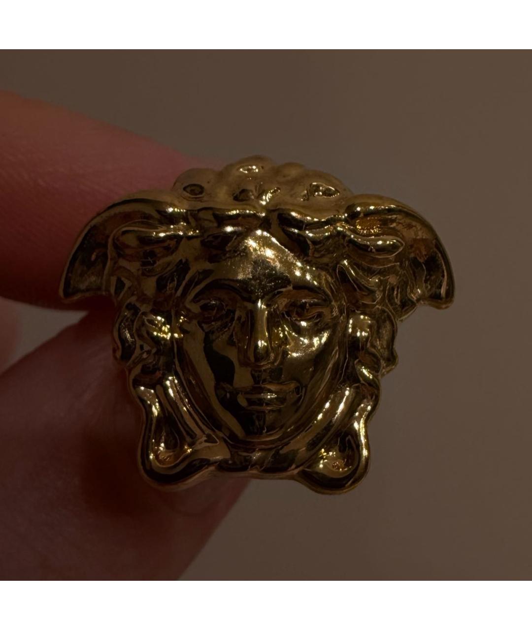 VERSACE Золотые металлические серьги, фото 3