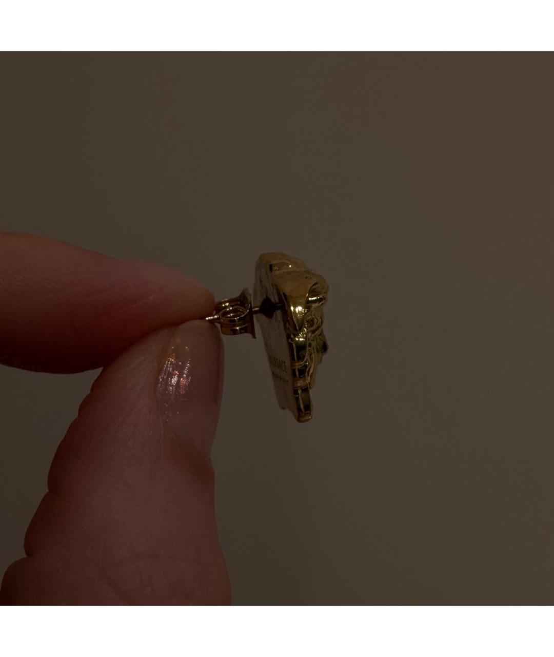 VERSACE Золотые металлические серьги, фото 6