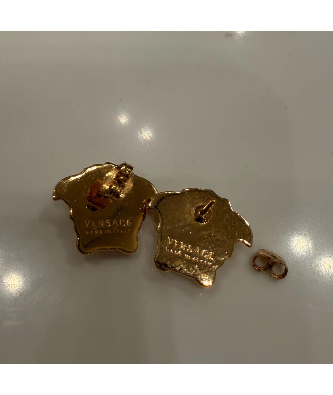 VERSACE Золотые металлические серьги, фото 2