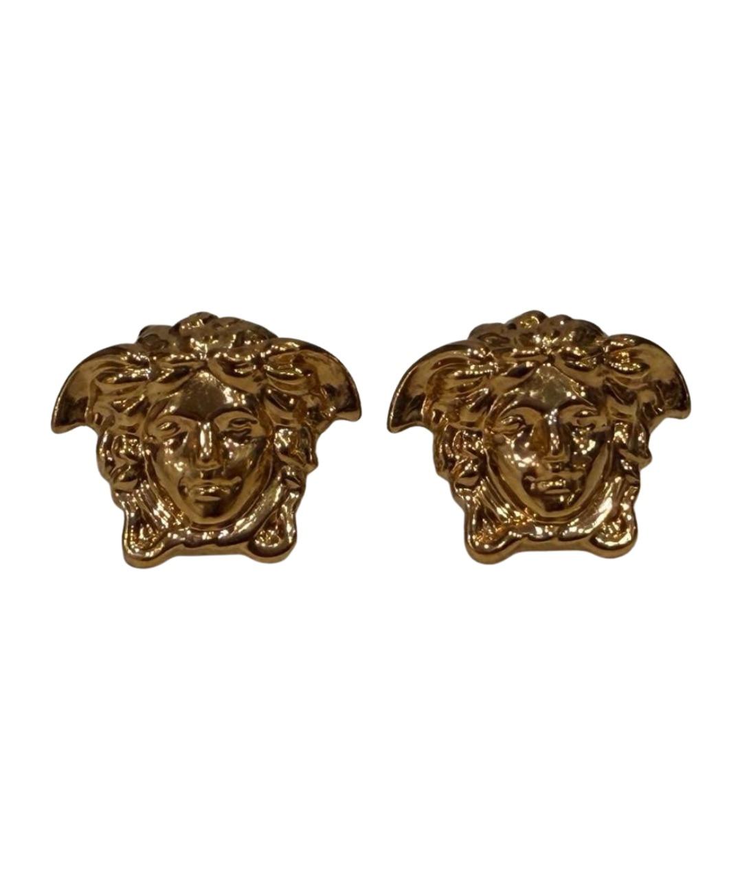 VERSACE Золотые металлические серьги, фото 1