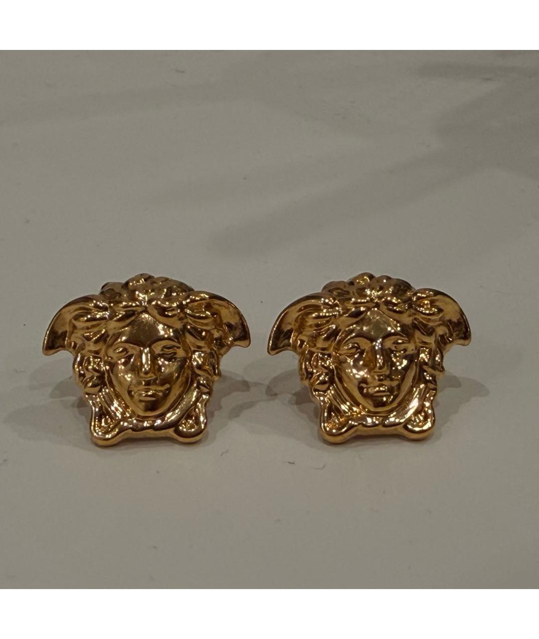 VERSACE Золотые металлические серьги, фото 7