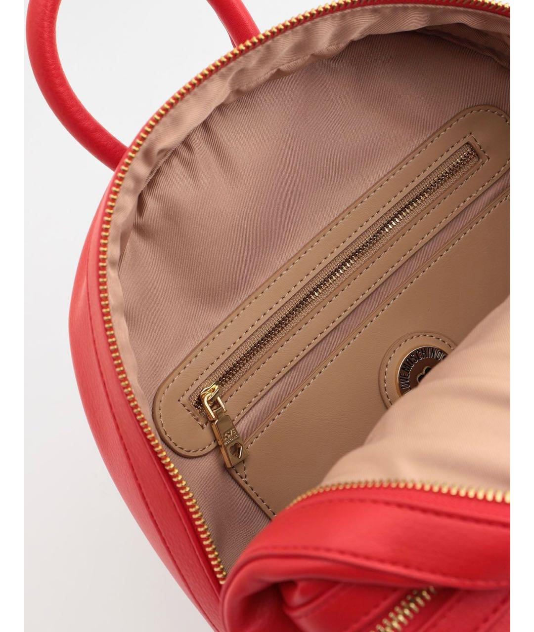 LOVE MOSCHINO Красный рюкзак, фото 3