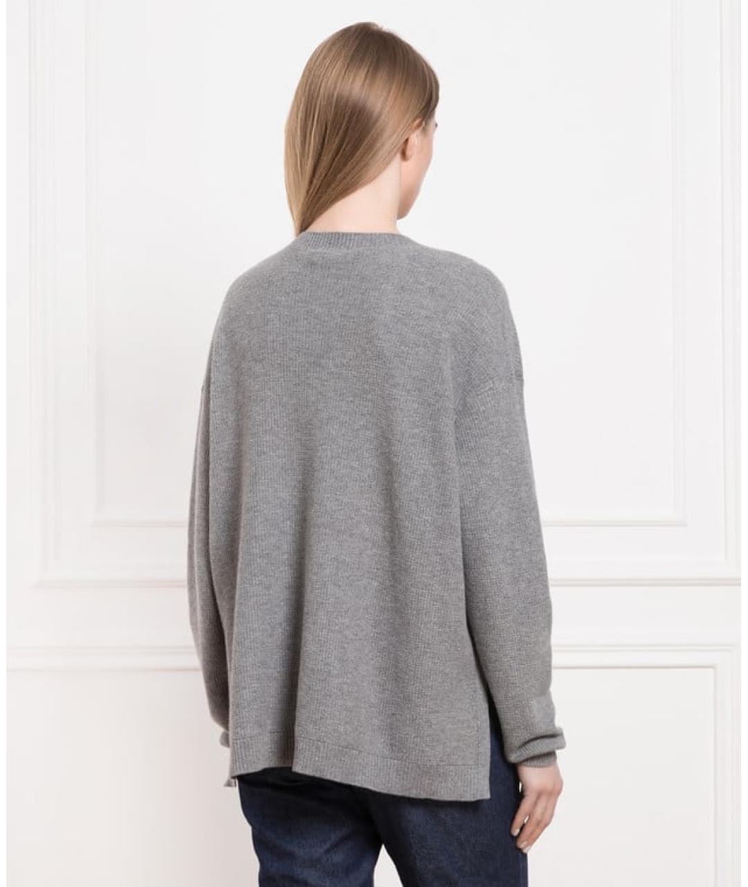 LORO PIANA Серый кашемировый джемпер / свитер, фото 3