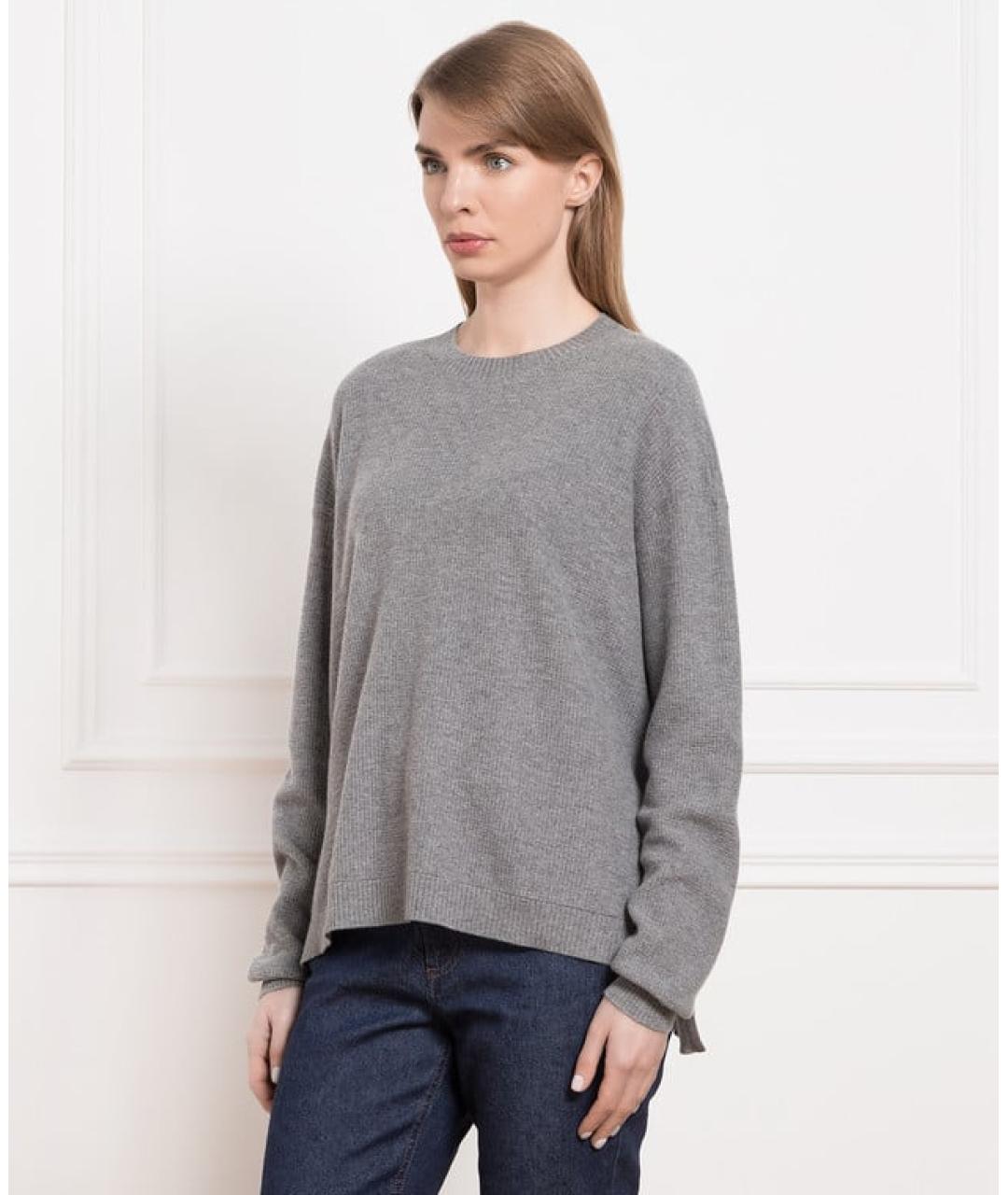 LORO PIANA Серый кашемировый джемпер / свитер, фото 2