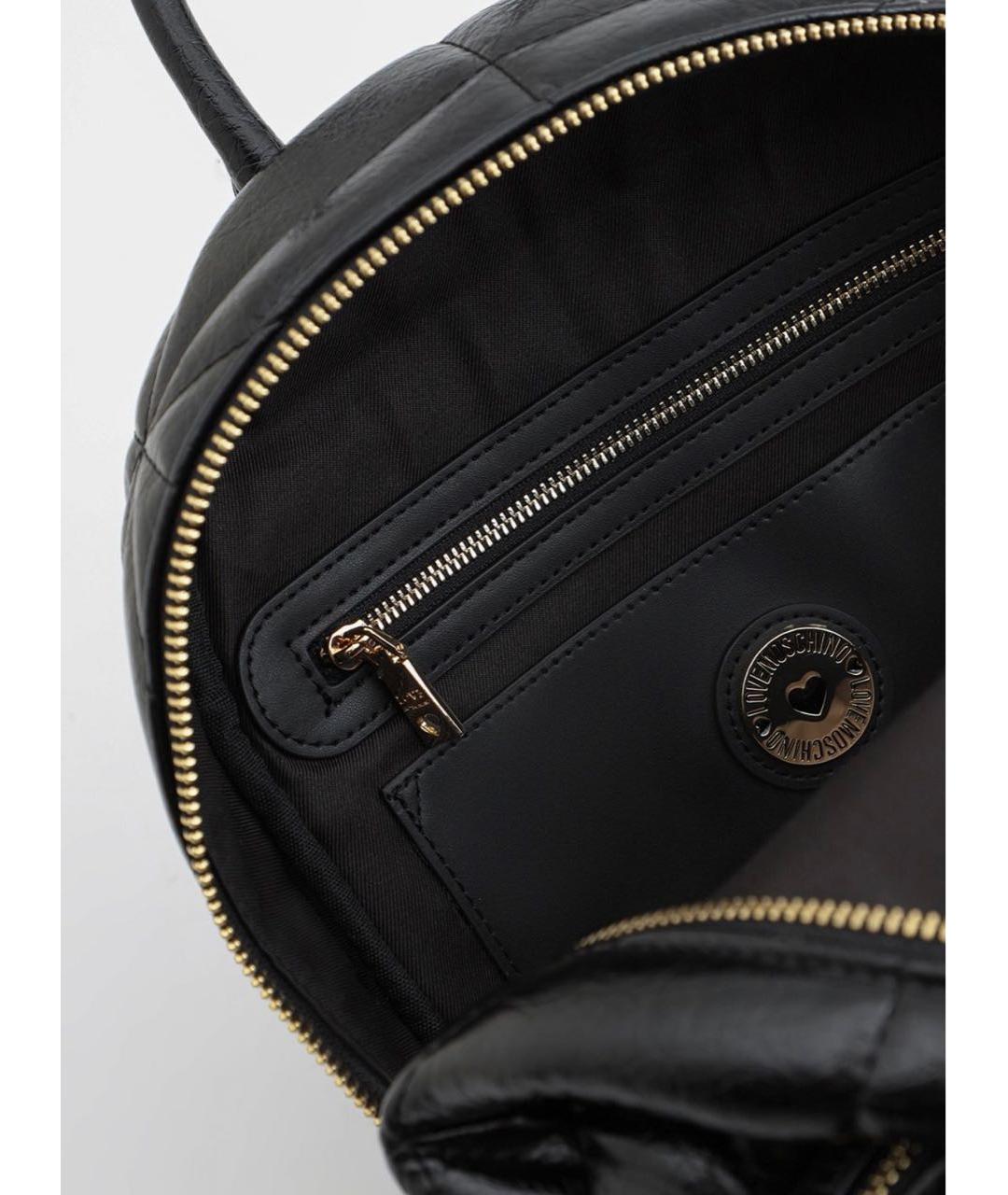 LOVE MOSCHINO Черный тканевый рюкзак, фото 3