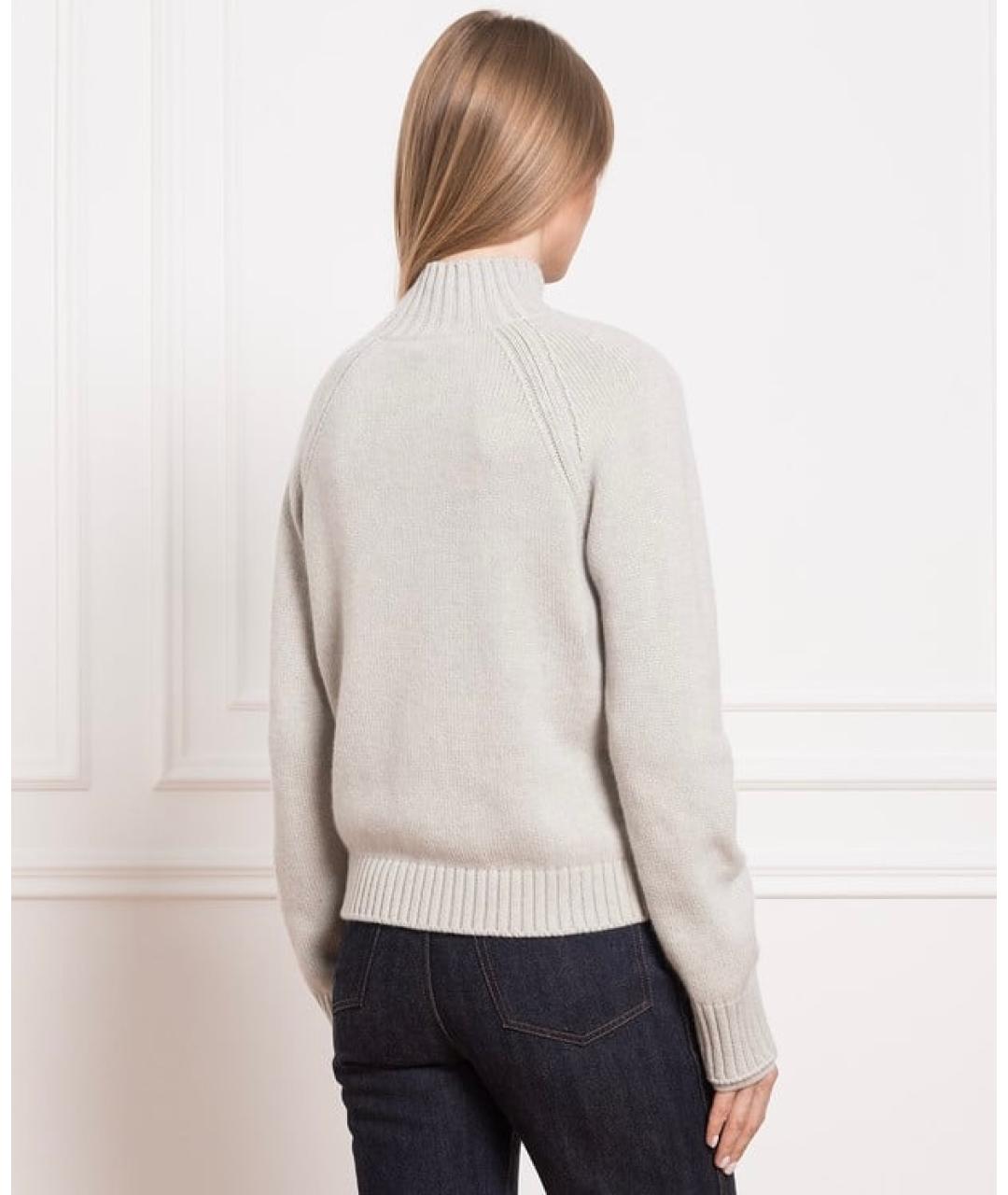 LORO PIANA Серый кашемировый джемпер / свитер, фото 3