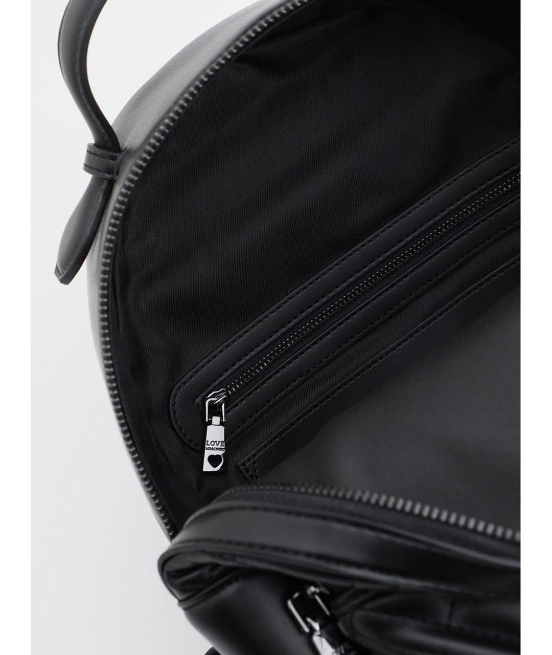 LOVE MOSCHINO Черный тканевый рюкзак, фото 4