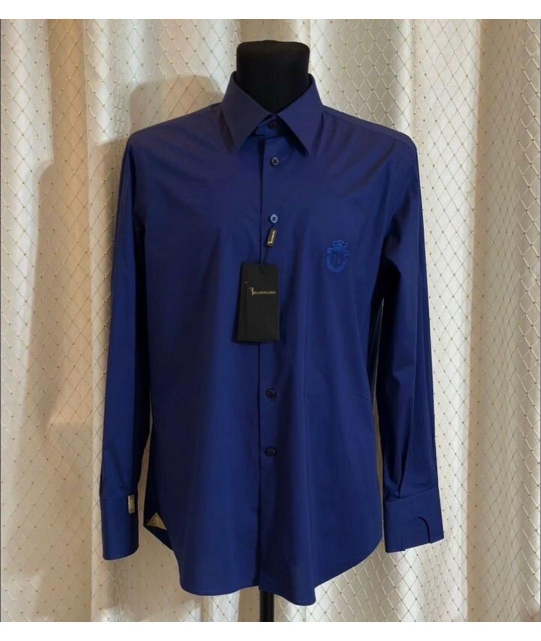 BILLIONAIRE Темно-синяя кэжуал рубашка, фото 3