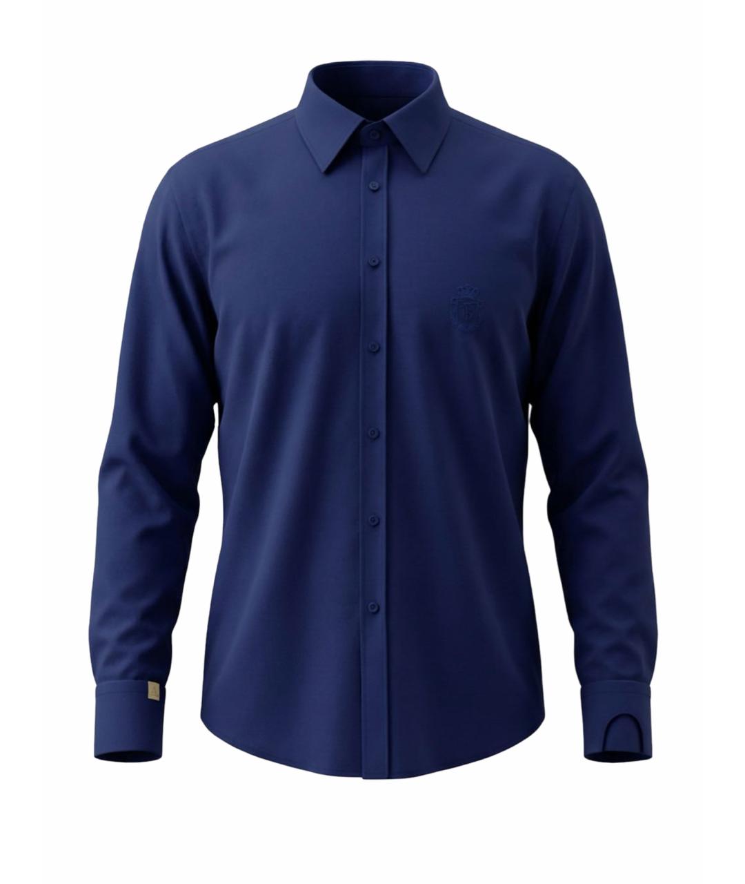 BILLIONAIRE Темно-синяя кэжуал рубашка, фото 1